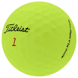 Titleist Pro V1x 2023 Yellow Golf Balls - Pristine - 1 Dozen