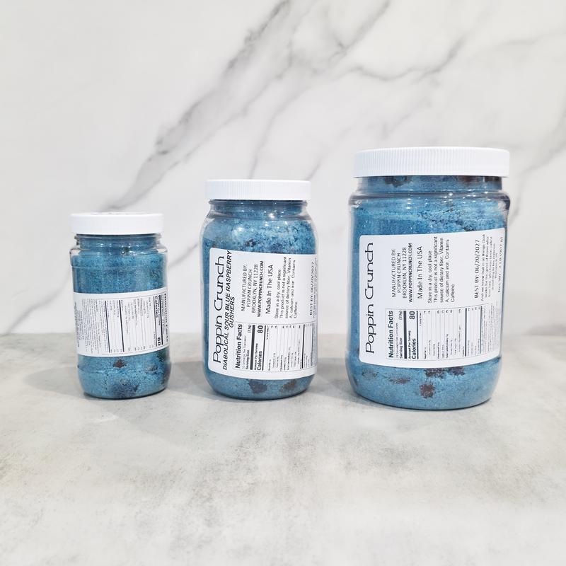 Poppin Crunch Diabolical Sour Flavor Coated Bonbon Fruit Gushers - Multiple Size Options - Flavor Choices for Sour Candy Fanatics & Snack Challenges