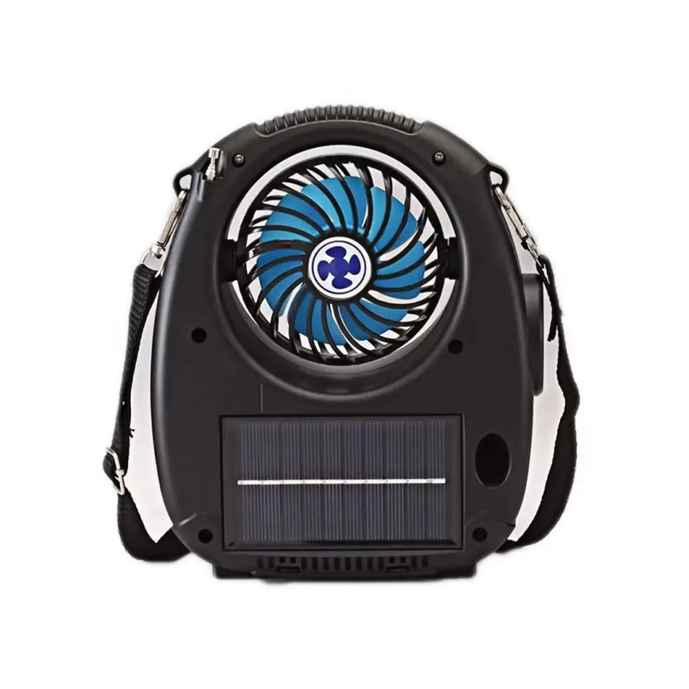 Kik_Outdoor Cool FM Radio Portable Bluetooth Speaker With Flashlight Solar Panel Charge Carrying Strap NS-8059SF for Universal Cell Phone And Bluetooth Device (Red)