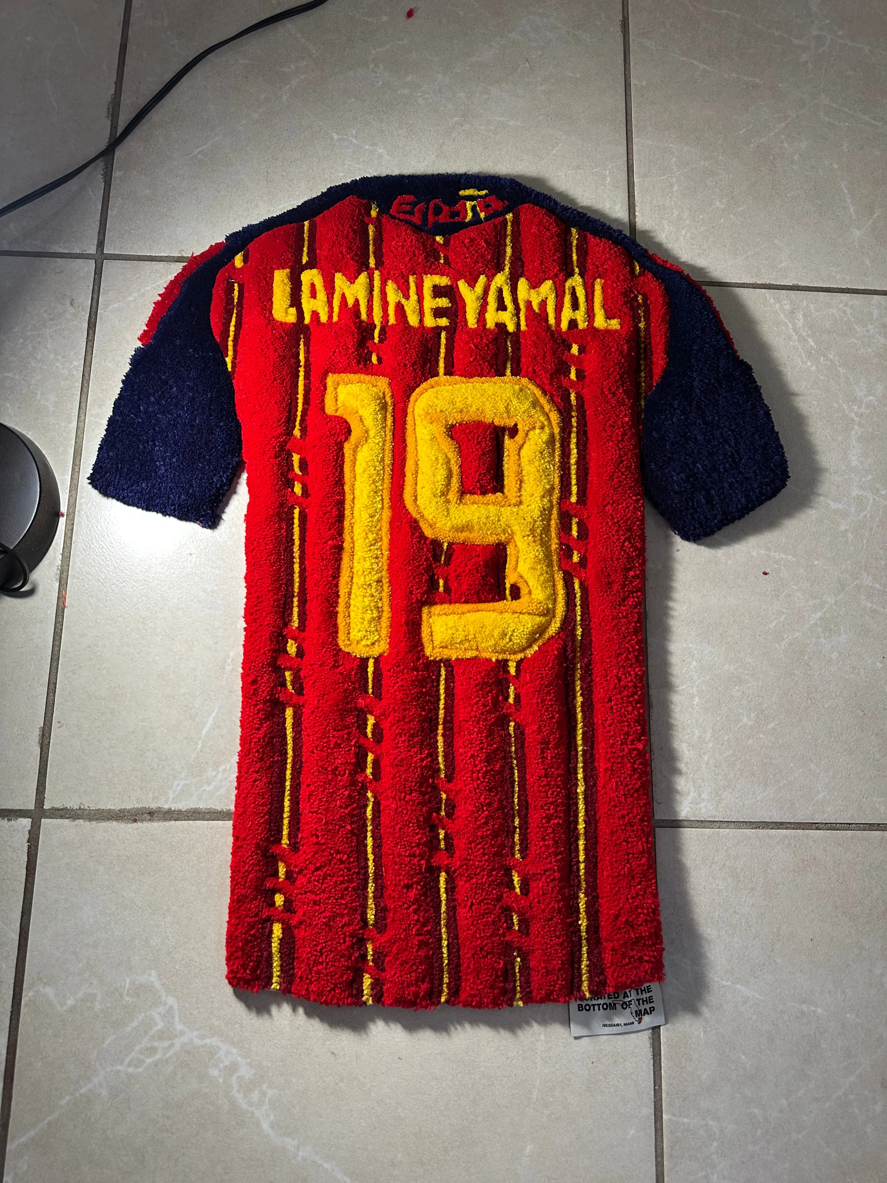 Lamine Yamal Spain Jersey Rug