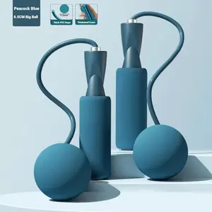 Weighted Jump Rope Rope Less Jump Rope with Heavy Ball Adjustable Jump Rope for Cardio Workout Home Gym Fitness Exercise Equipment for Adults