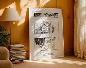 Attack On Titan Poster: Minimalist Vintage Anime Print
