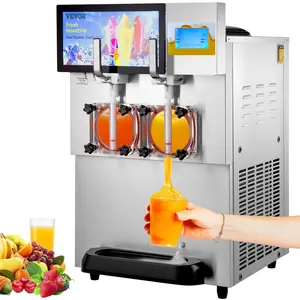 【Summervibes】VEVOR Commercial Slushy Machine,  8L / 2.1 Gal Double Bowl Margarita Machine, 1155W Stainless Steel Margarita Smoothie Frozen Drink Maker, Slushie Machine for Party Cafes Restaurants Bars Home