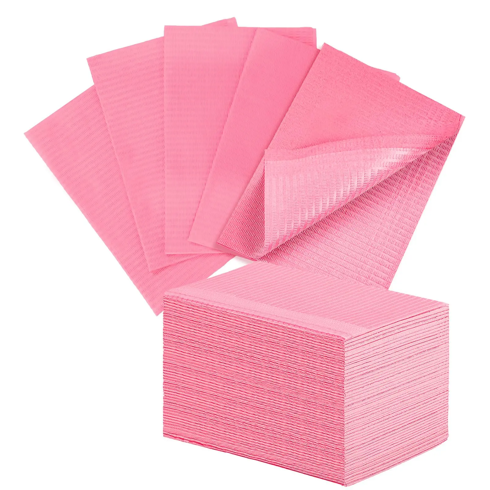 40pcs Disposable Nail Mats, Nail Desk Protection, Desk Accessories For Manicure Pedicure, Waterproof Easy To Clean Versatile For, Salon Nails & Home Diy Nail Art Supplies, 13"X18"Pink