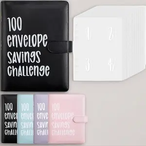 Trending Cash Stuffing Binder - 100-Envelope Challenge Savings Book, $5,050 Budget Planner, Money Saving Tracker, Electronic ATM-Style Piggy Bank Jar for Adult Boys' Room Wall Decor