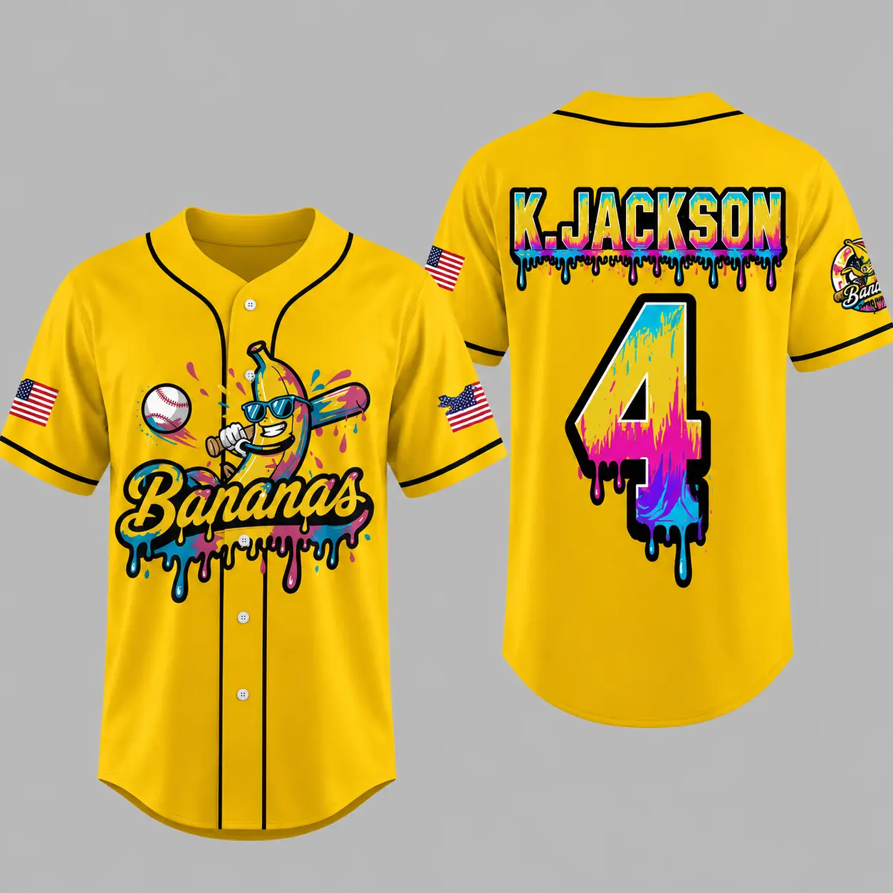 Personalized Bananas Team Baseball Jersey, Funny Bananas Jersey, Let's Go Bananas Jersey, Custom Team Name Number, Gifts For Savannah Fan
