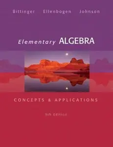 USED-Elementary Algebra: Concepts & Applications (9th Edition) by Marvin L. Bittinger (Hardcover)