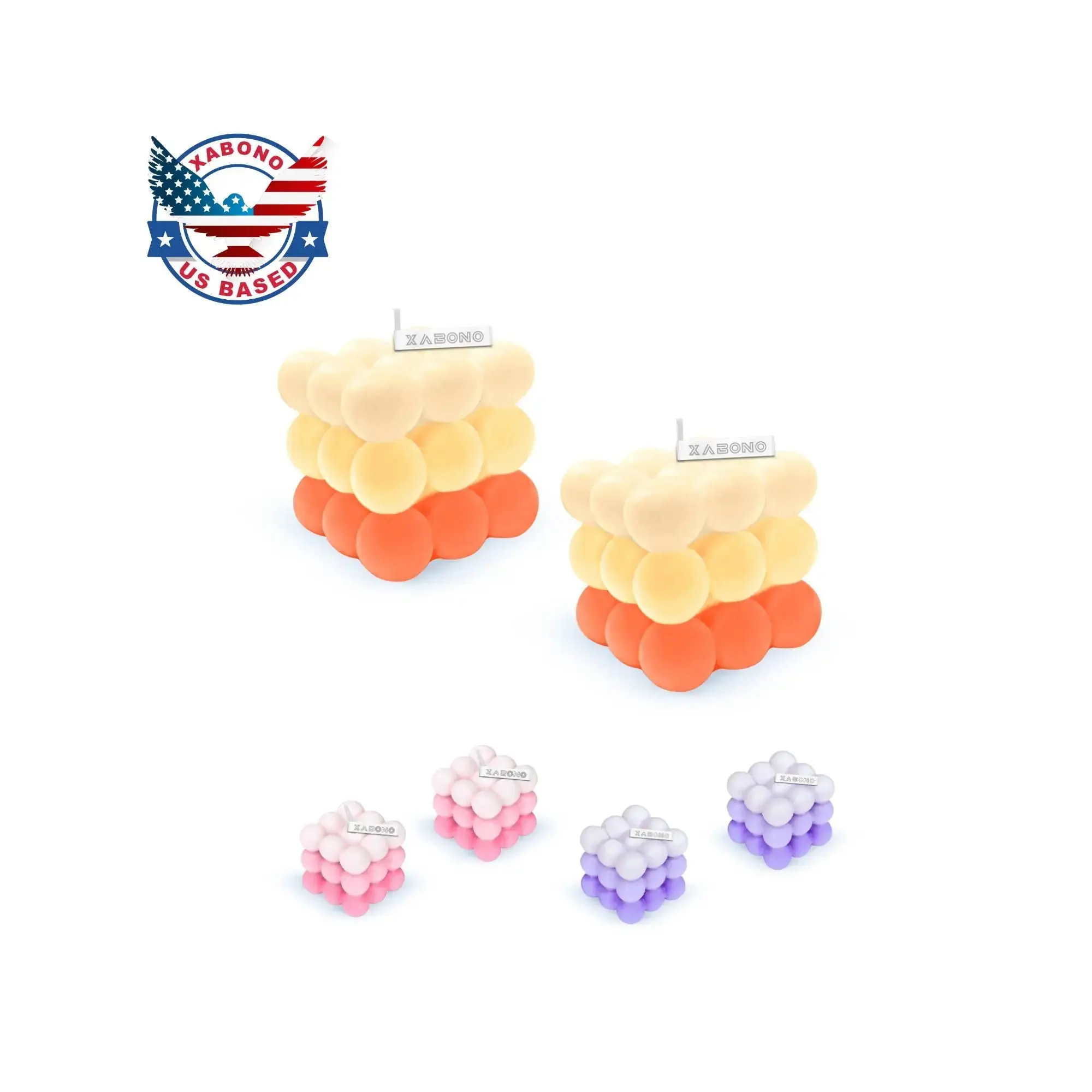 Bubbles Candles  2 pack (Gradient  Light).