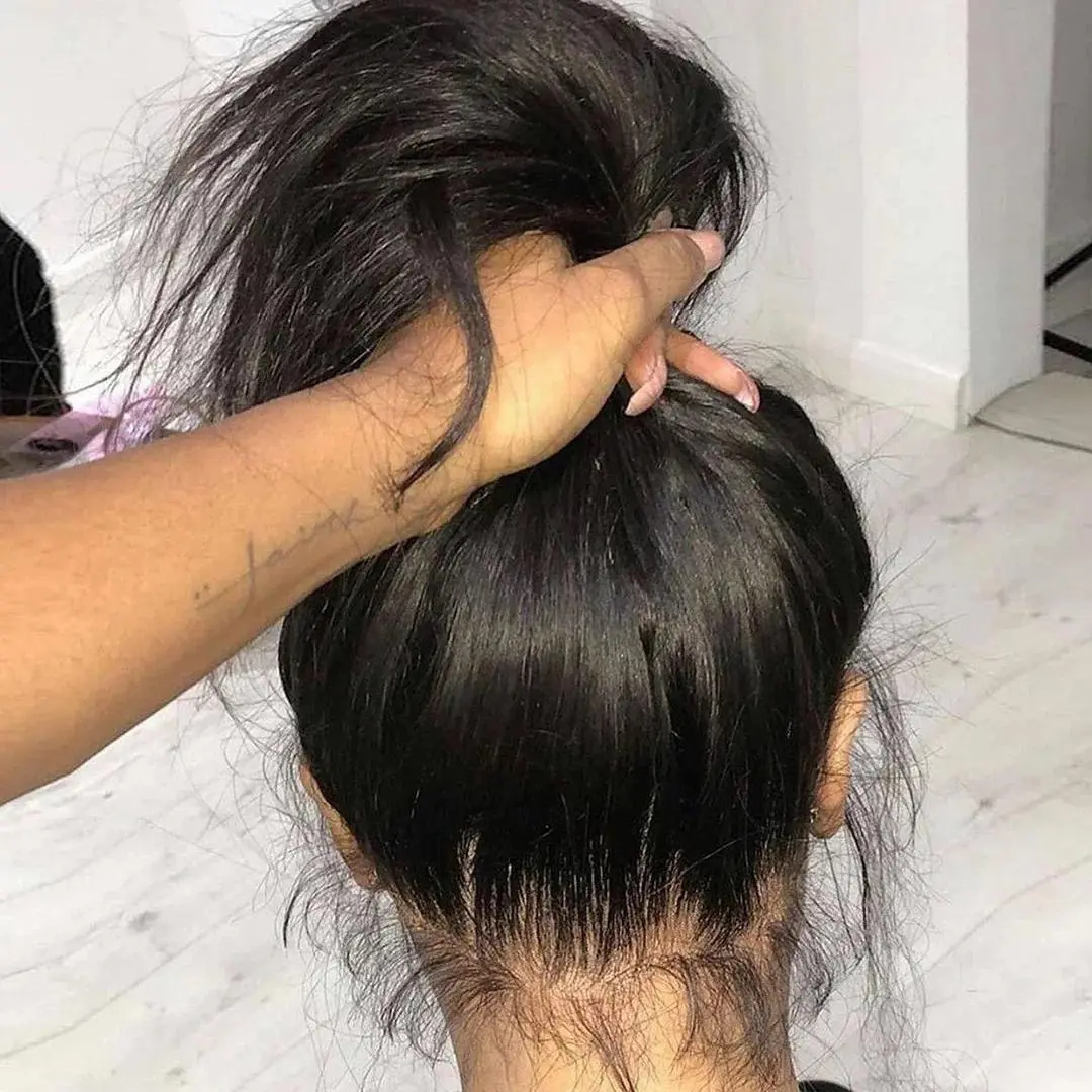 Bling Hair 360 Full Lace Wig Human Hair Pre plucked HD Lace Wig Human Hair Wigs Bone Straight Lace Frontal Wig For Women backtoschool