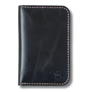 Men’s Handmade Full Grain Leather Wallet Slim wallet  Bifold, Compact and Durable Genuine Leather Card Holder for Everyday Use – Stylish, Fits Front Pocket, Ideal Gift for Him – Black  color