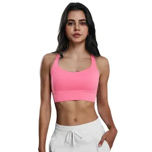 New Women's High-Impact Sports Bra - Cross-Back Design, Shockproof, and Lifting Support vintage activewear