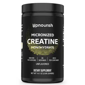 Micronized Creatine Monohydrate Powder 400g – 80 Servings Unflavored Creatine Supplement