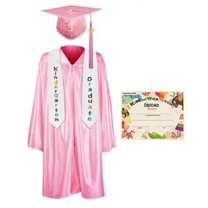 GraduationMall Kindergarten Graduation Cap Gown Stole Package with 2025 Tassel, Certificate