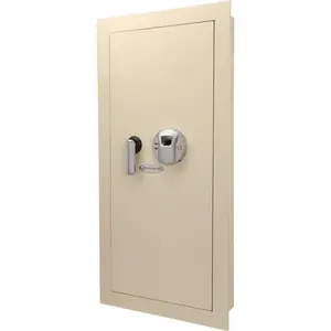 0.82 CUBIC FT BEIGE  BIOMETRIC WALL SAFE On-Site (High end and high-quality),for Documents, Jewelry, Valuables,Fireproof Waterproof ,Strong and safe