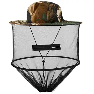 Mosquito Net Hat for Insect,Mosquito Bug Net for Head with Zipper Foldable Fly Protectio