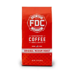 Fire Dept. Coffee’s Original, Medium Roast Coffee- Ground & Whole Bean- Roasted in the US