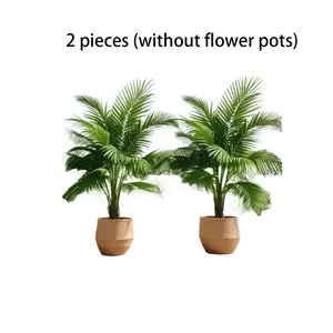 Large Artificial Tropical Palm Trees Set, Durable Plastic Indoor Outdoor Decor, Perfect for Christmas Thanksgiving Easter, No Water Needed