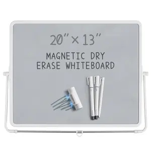 20 Inch x 13 Inch Dry Erase Board,Desktop & Wall Mount Whiteboard with Magnetic Nano Surface, for Office Home School Drawing Teaching.