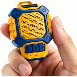 Clip  Wearable  Speaker, Portable Hands-Free Mini Speaker with Secure Clip, IP56 , Built-in Mic for Gym Hiking Construction Work