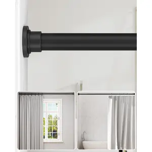 Heavy Duty Tension Shower Curtain Rod 42-83 Inches for Bathroom, Window, Non-Slip, Adjustable with Strong Spring Pole for Closet, Doorway, No Rust, No Dril 2026 new