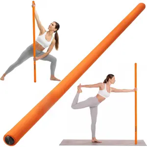 Yoga Stick, Upgraded 5ft Sturdy Steel Mobility Stick, Adjustable Exercise Equipment for Stretching, Flexibility & Balance, Physical Therapy & Posture Correction, Shoulder & Back Relaxation