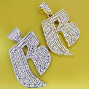 [3D Letter B Pendant] Heavy-duty 3D Letter B Pendant | High-end Font B Necklace With Hip-hop Style For Men And Women