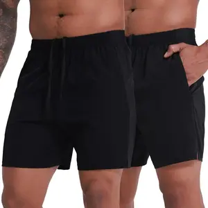 2 Pack Men's Athletic Shorts 5/7 Inch Inseam, Mens Workout Shorts Lightweight Quick Dry Gym Running Shorts for Men