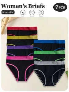 Women's Geometric Print Triangle Underwear Set, Elastic Waistband High-Waisted Comfortable Yoga Pants, Slim-Fitting All Seasons S-Xxl