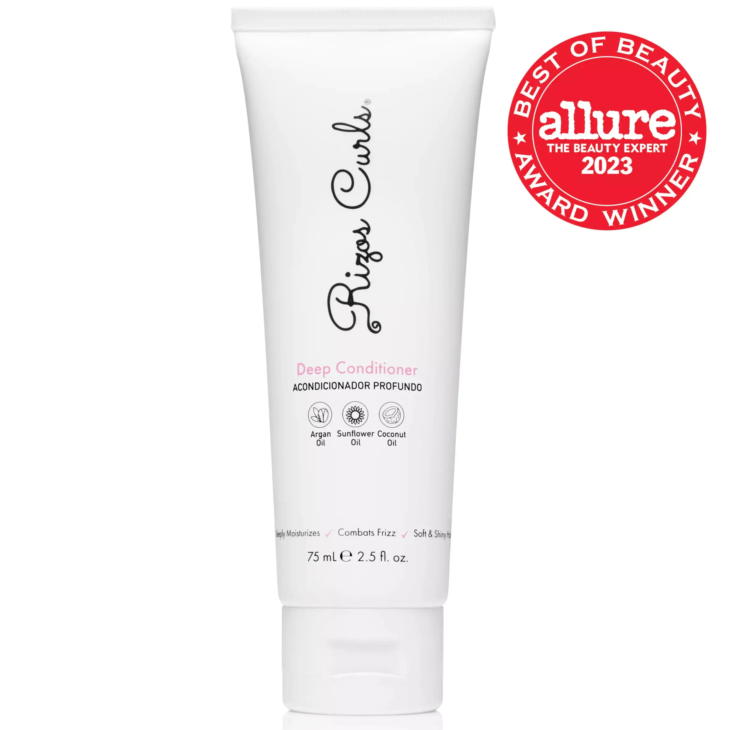 Rizos Curls Travel Size Deep Conditioner - Nourishing Formula with Coconut Oil for Frizz Control Rizos Curls Travel Size Deep Conditioner - Nourishing Formula with Coconut Oil for Frizz Control