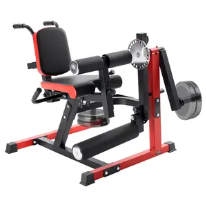 Leg Extension and Curl Machine - Seated Leg Rotary Extension Bench for Thighs, Multi-Function Gym Equipment with 550 Lbs Weight Capacity, Adjustable Seat and Back Support, Home Workout Machine, Durable Steel Frame