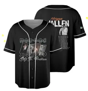 M Wallen Still Problem Tour 2026 Baseball Jersey, MWallen Country baseball Jersey, Baseball Jersey for Fans, Lightweight Sport Shirt, Casual Streetwear