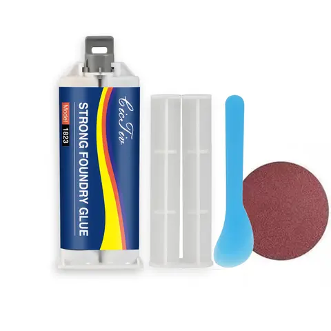 Enhanced casting glue, Metal Repair Glue, Casting Repair Glue, High Temperature Resistant Liquid Metal Welding Filler for Metal Casting Defect, AB Glue