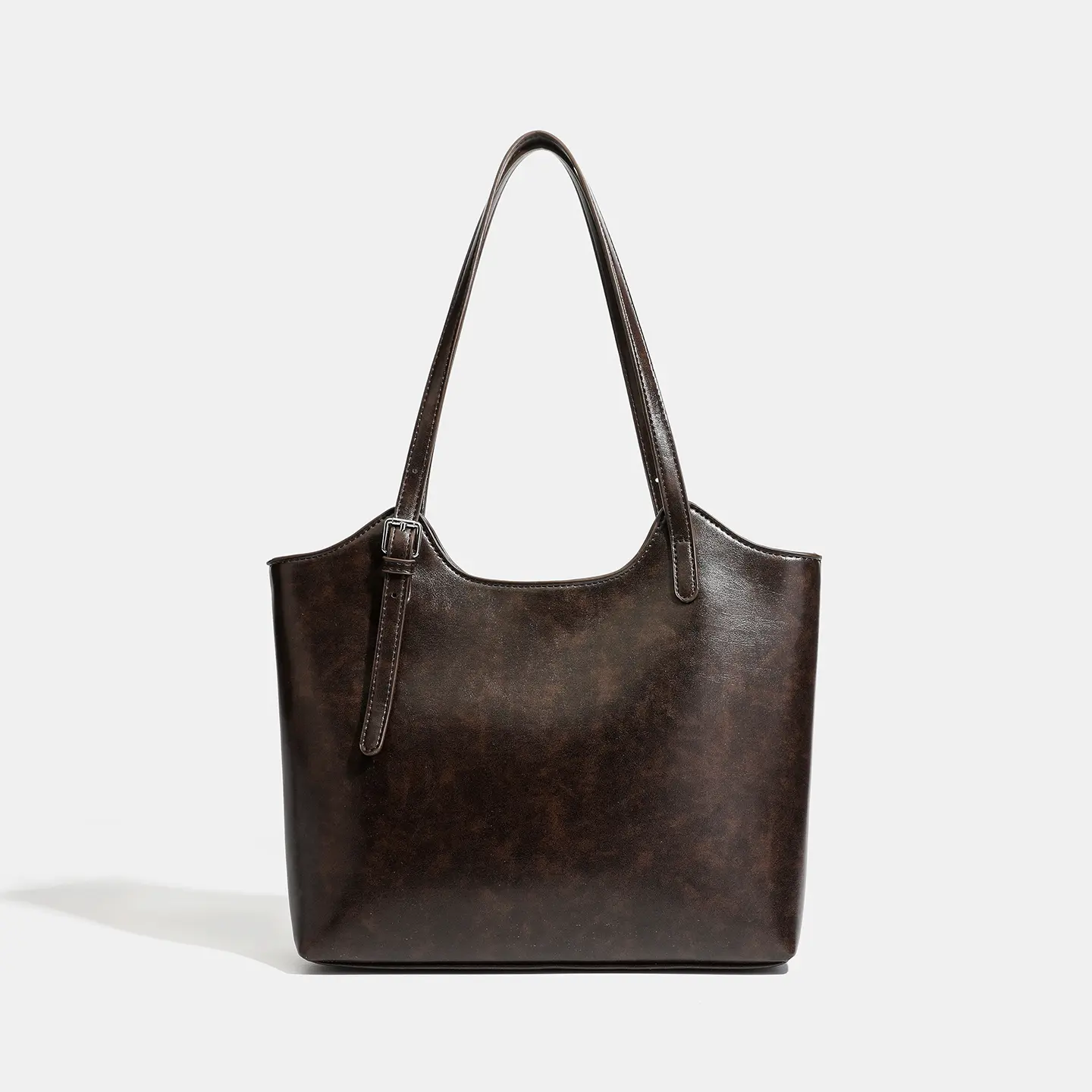 New Trendy Women Handbags, Large Capacity Retro Commute Tote Bag, Simple Solid Color Versatile Casual Shoulder Handbag for Daily Use