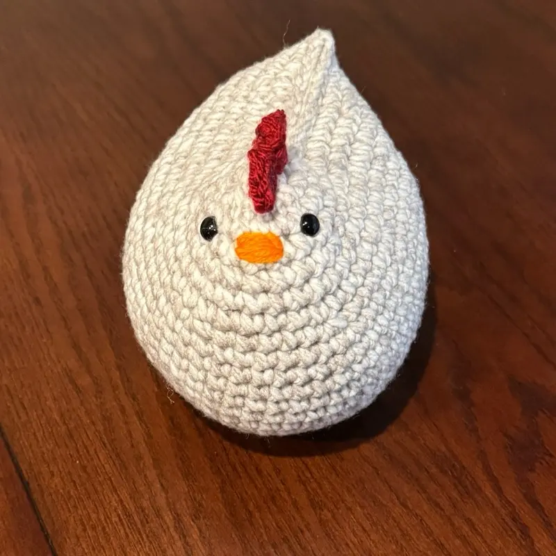 Crochet Chicken Plushie | Handmade Farmhouse Chicken Stuffed Animal | Cute Chicken Decor & Gift