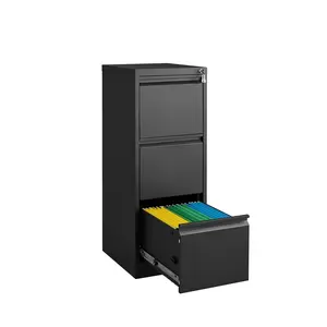 Heavy-Duty Lockable Vertical File Cabinet, Steel Storage Organizer for Home Office & Living Room, for Fits Letter, A4, Legal Files