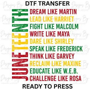 Juneteenth - Color DTF Transfer - Ready to Press - DTF T-shirt Transfer