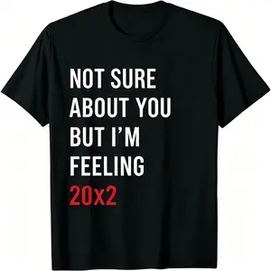 Funny 40th Birthday Math T-Shirt, 20×3 Equation Graphic Tee for Men and Women
