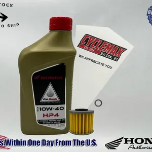 Cyclemax Semi-Synthetic HP4 Oil Change Kit compatible with 2025 Honda Dax 125