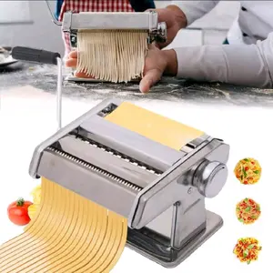 2-In-1 Pasta Maker - Spaghetti Roller, Dough Press & Cutter for Noodles, Lasagna Sheets, Dumpling Wrappers - Essential Kitchen Gadget for Pasta Enthusiasts