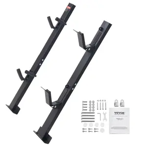 VEVOR Trimmer Rack,  2 Place Weeder Trimmer Rack, Trim Holder Trailer Rack Carrier with Zinc Alloy Password Lock, Mount On Landscape Truck Trailer Enclosed Trimmer Rack Weed Eater Racks, Pair