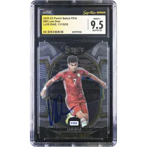Luis Diaz Colombia Autographed 2022-23 Panini Select FIFA Terrace #88 CGC Authenticated 9.5/10 Card - Fanatics Authentic Certified