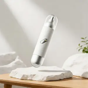 Mini Electric Nose Hair Trimmer, Compact Pocket Size, USB Rechargeable, Portable and Easy Grip, Ideal for Men and Women, Travel and Daily Use