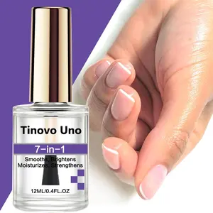 Tinovo Uno 7-In-1 Overnight Nail Strengthener & Hardener, Nail Strengthening Serum, Clear Liquid Formula, Natural Keratin Base Oil, Professional Manicure Care Tool, Nail Care Solution