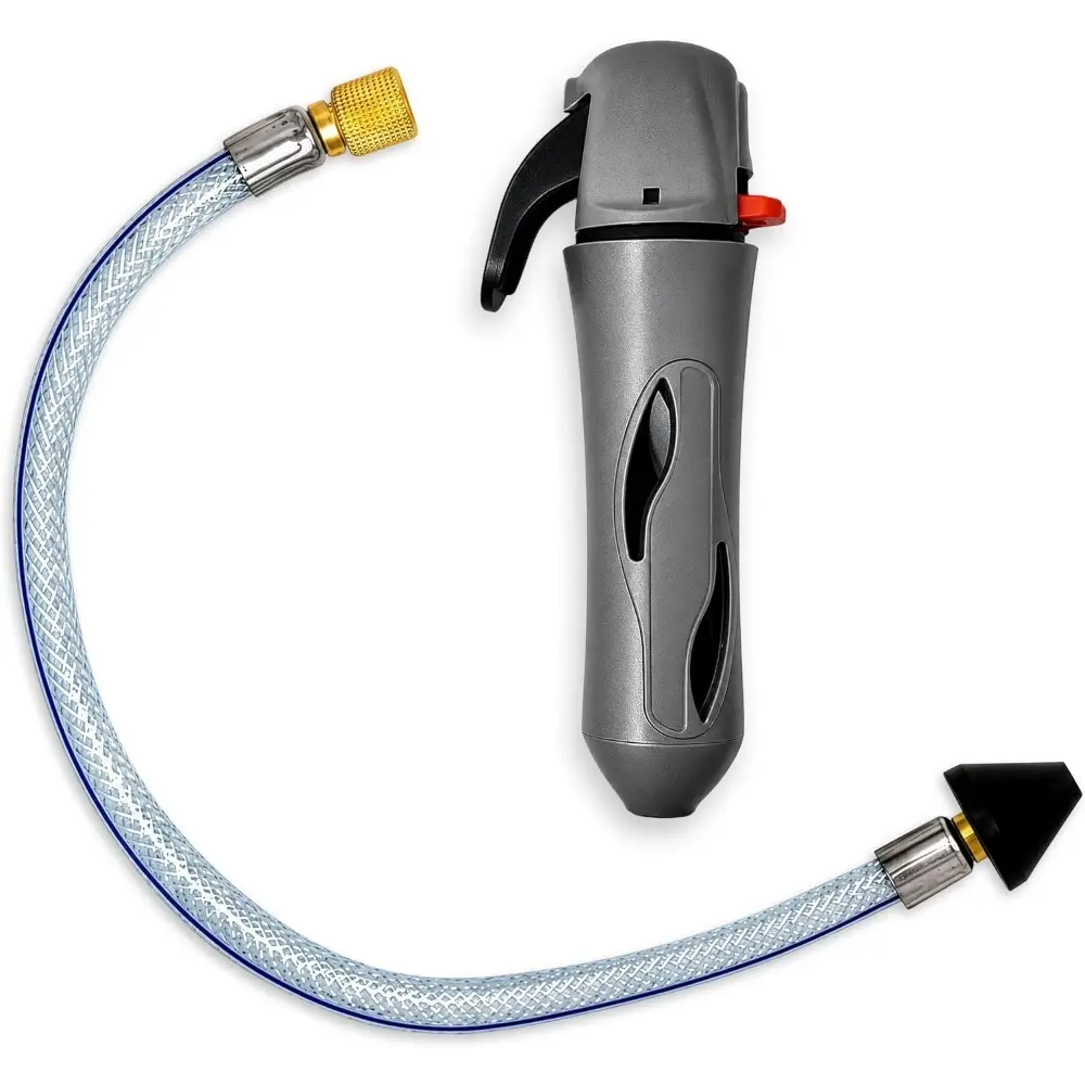 Drain Gun AC Drain Line Cleaner Tool, HVAC Air Conditioner Condensate Blaster Cleaning Kit with Flexible Hose Pipe