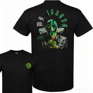 🤼🐉[Viral TikTok Shirt][MMA Graphic Tee]Lucha Libre Inspired Iguana Wrestling Graphic T-Shirt Unisex Mexican Mask Luchador Streetwear Tee Vintage Wrestling Aesthetic Casual Short Sleeve Top for Men Women Fan Gift