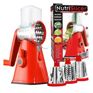 Nutrislicer Vegetable Slicer Cheese Grater Potato Slicer Salad Chopper with Suction Base Kitchen Utensils