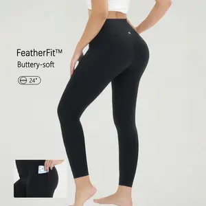 Elastic Skinny Yoga Leggings With Pockets Womenswear