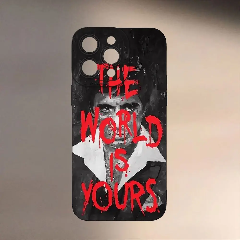LOSVORF Scarface Design, Distinctive Style, New Phone Case Offering Complete Protection, Shock-Resistant And Drop-Resistant TPU Soft Rubber Cover, Iphone 16, 15, 14, 13, 12, 11 XS, XR, X7/8 Mini Plus Pro Max Series.