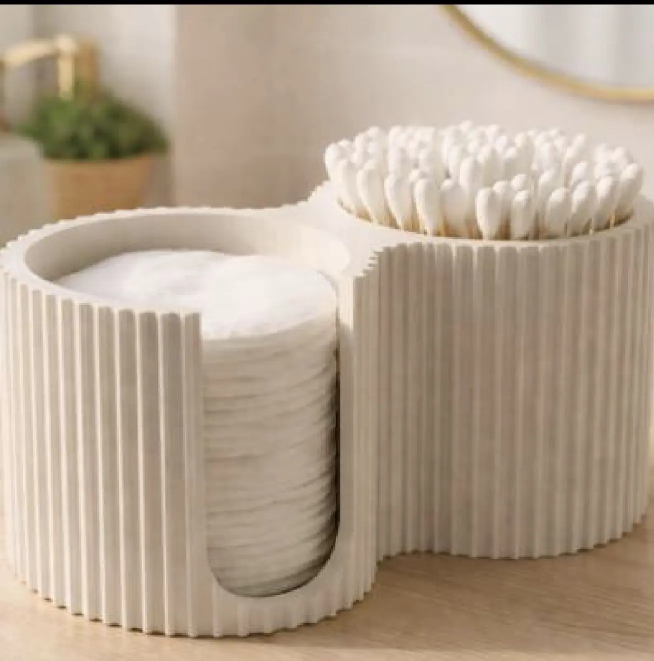 Holder for cotton pads and swabs