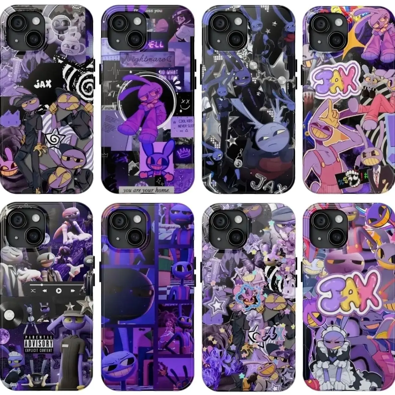 Jax The Amazing Digital Circus Phone Case, Jax The Purple Rabbit Compatible with iPhone 11, 12, 13, 14, 15, 16, 17 & Samsung S22 S23 S24 S25 S26 – check our available sizes